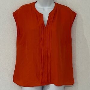 Talbots Tangerine Top Size 8